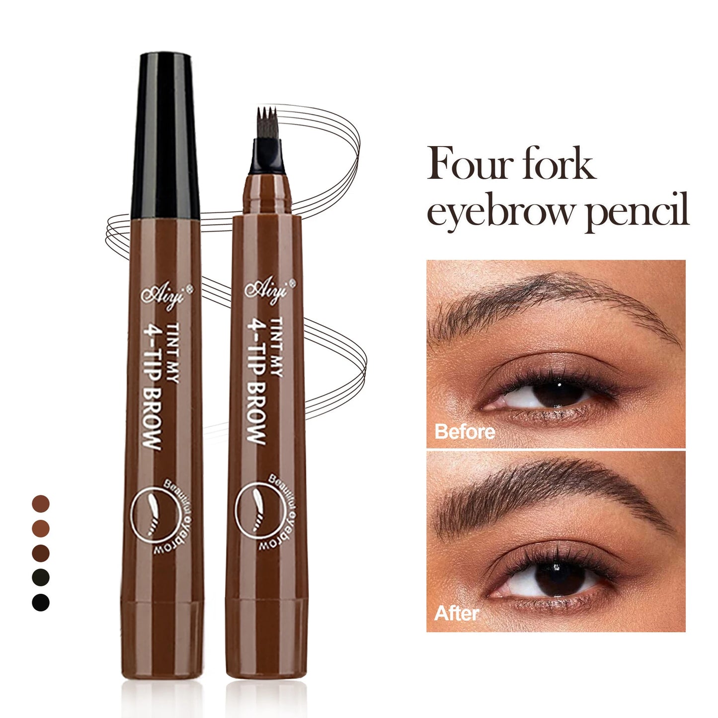 Stylo Sourcils 4 Pointes – Précision & Élégance Durable
