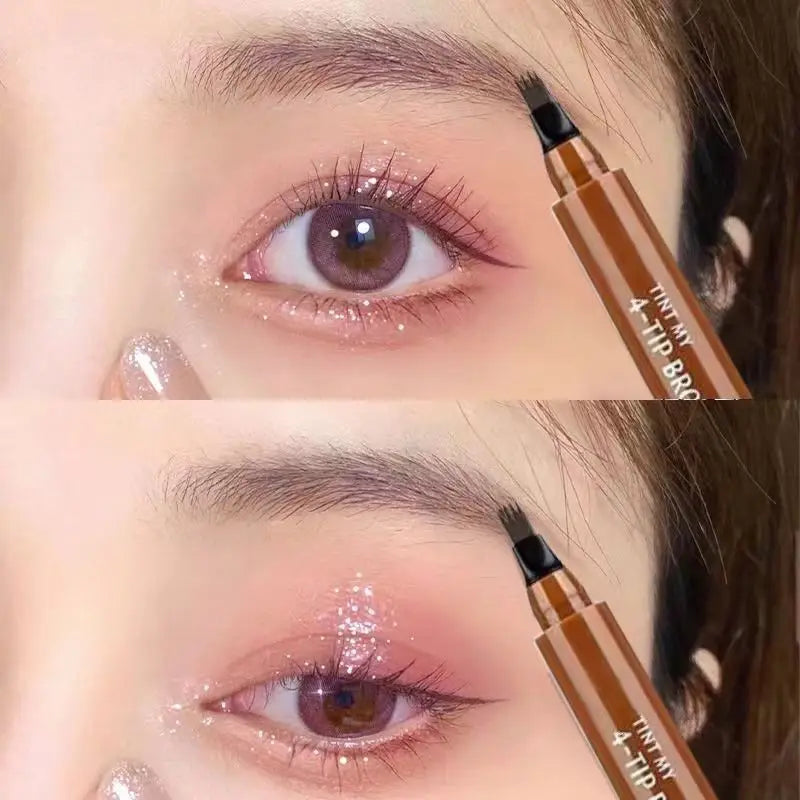 Stylo Sourcils 4 Pointes – Précision & Élégance Durable
