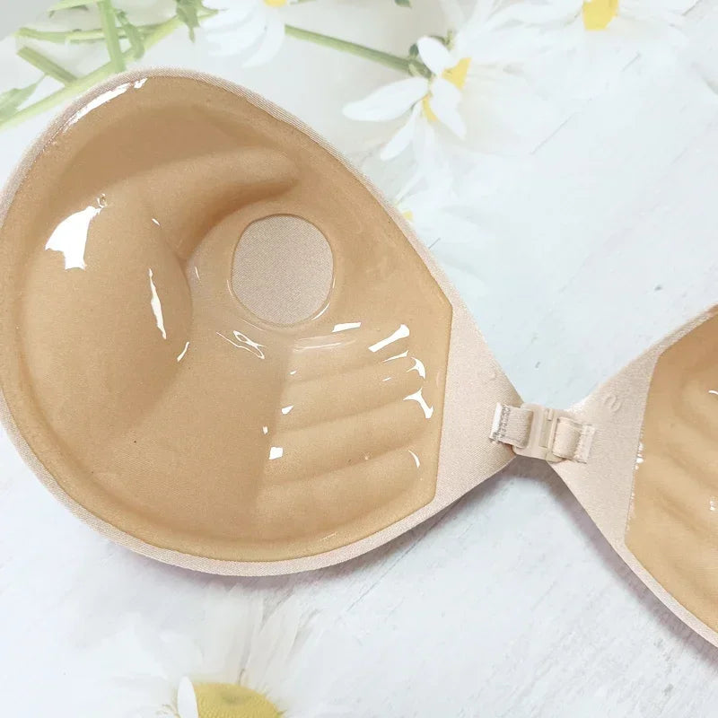 Palm Lift-Up — Soutien-Gorge Adhésif Invisible en Silicone (Fermeture Frontale)