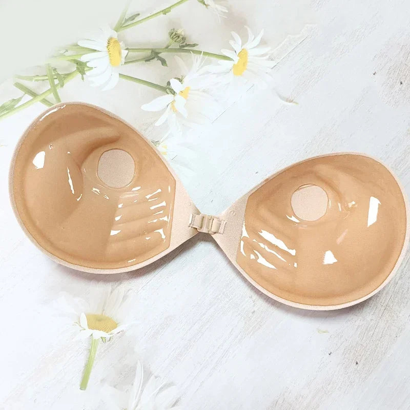 Palm Lift-Up — Soutien-Gorge Adhésif Invisible en Silicone (Fermeture Frontale)