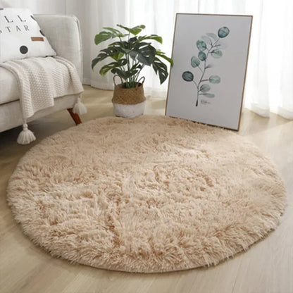 Tapis Rond Ultra-Doux – Élégance, Confort & Chaleur à Vos Pieds