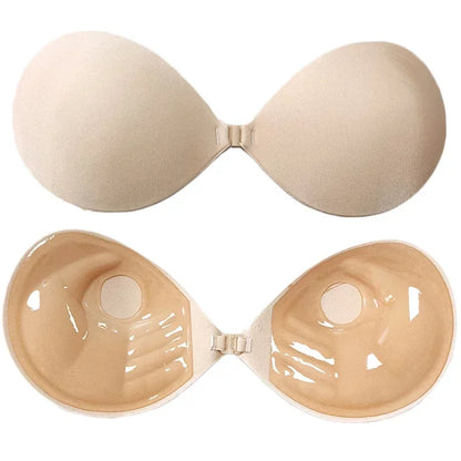 Palm Lift-Up — Soutien-Gorge Adhésif Invisible en Silicone (Fermeture Frontale)