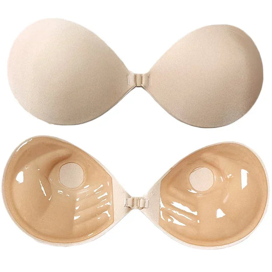 Palm Lift-Up — Soutien-Gorge Adhésif Invisible en Silicone (Fermeture Frontale)