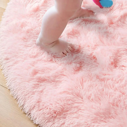 Tapis Rond Ultra-Doux – Élégance, Confort & Chaleur à Vos Pieds