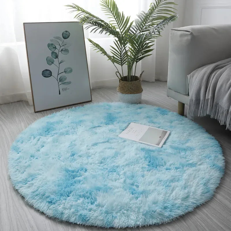 Tapis Rond Ultra-Doux – Élégance, Confort & Chaleur à Vos Pieds