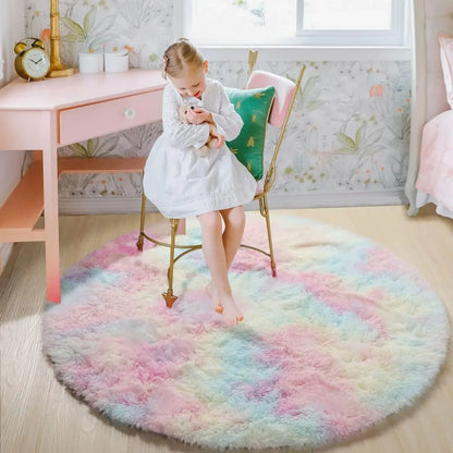 Tapis Rond Ultra-Doux – Élégance, Confort & Chaleur à Vos Pieds